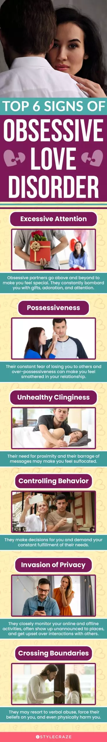 top 6 signs of obsessive love disorder (infographic)