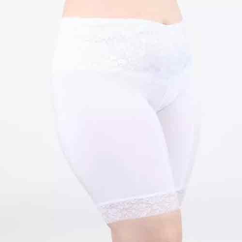 Undersummers Women's Ultrasoft Lace Slip Shorts