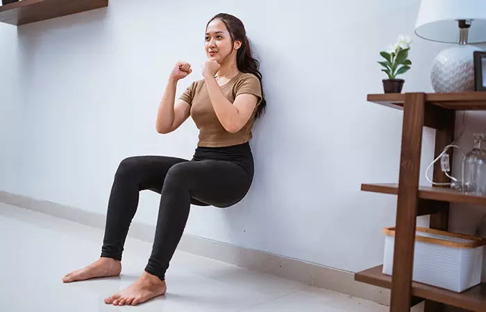 Use Wall For Leg Exercise
