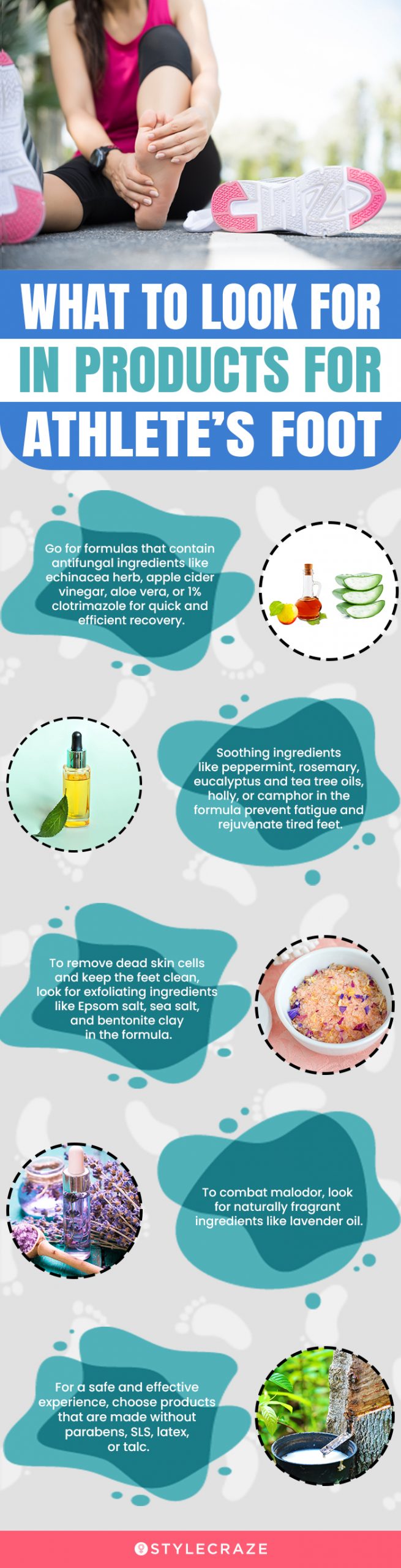 What To Look For In Products For Athlete’s Foot (infographic)