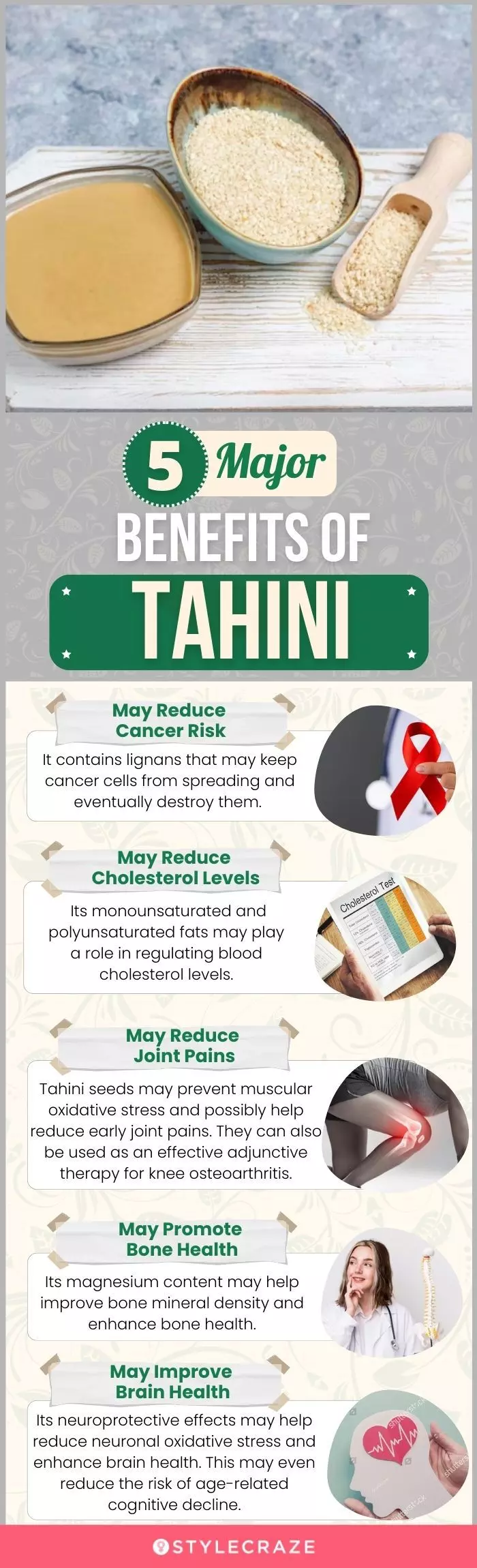 5 major benefits of tahini (infographic)