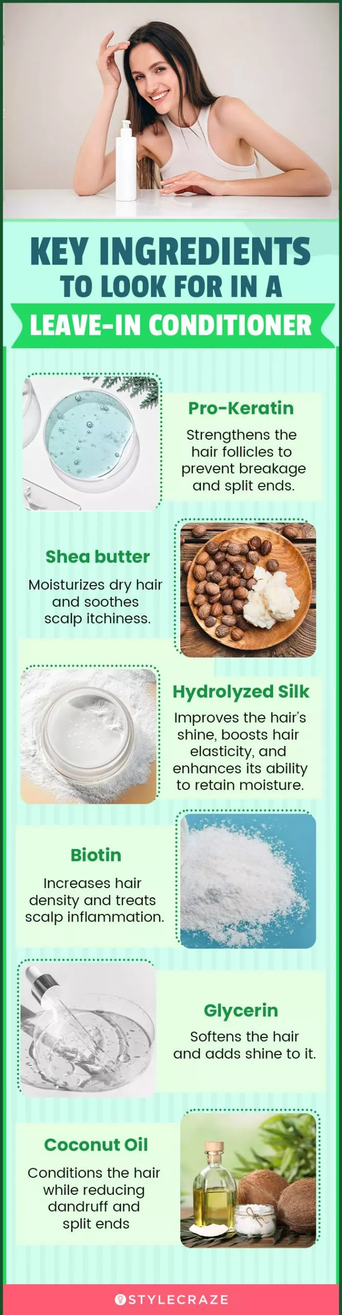Key Ingredients To Look For In A Leave-In Conditioner (infographic)