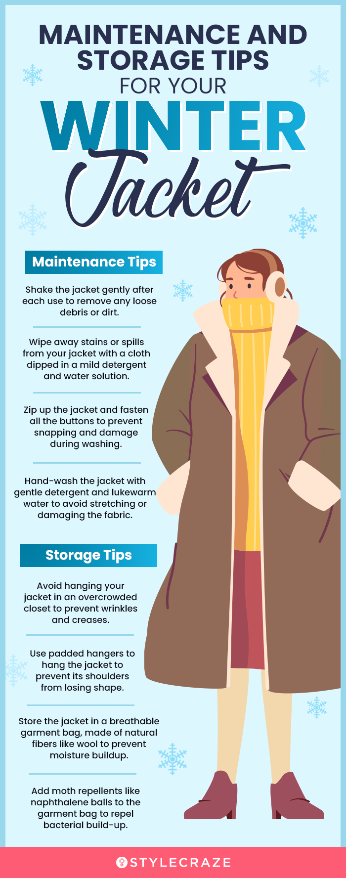 Maintenance And Storage Tips For Your Winter Jacket (infographic)