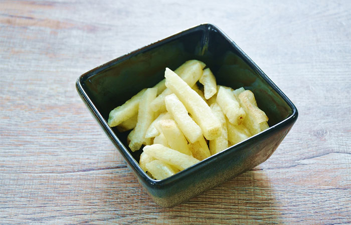 Oven-baked, oil-free French fries