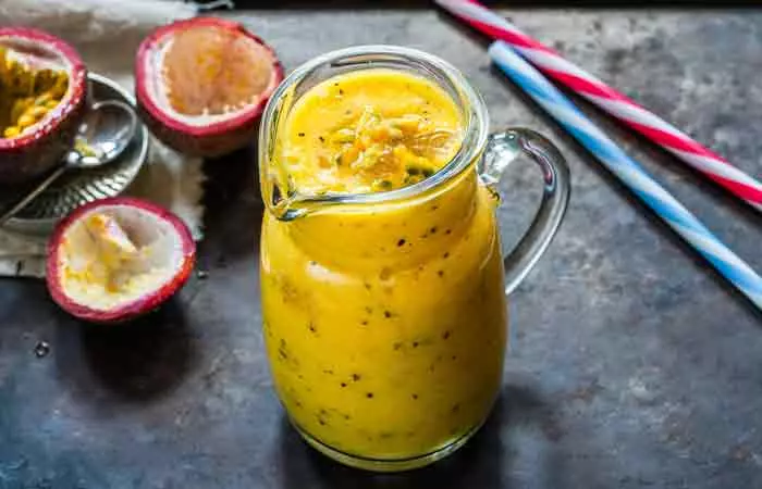 Passion Fruit And Pineapple Smoothie