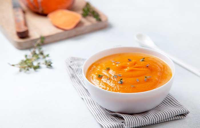 Sweet potato purée