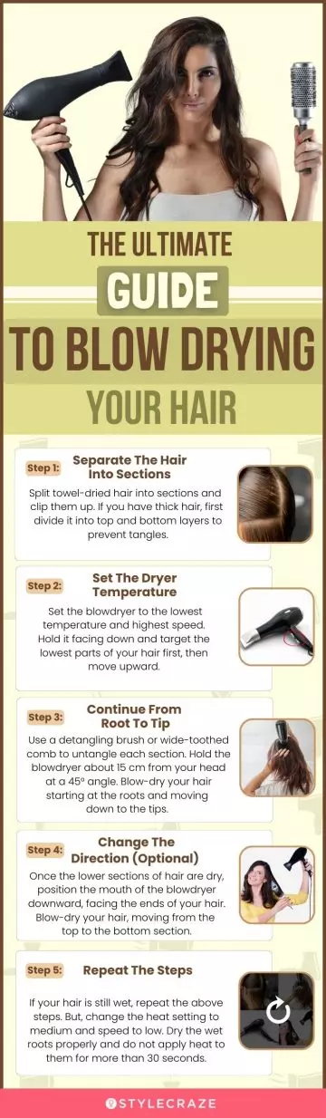 the ultimate guide to blow drying your hair (infographic)