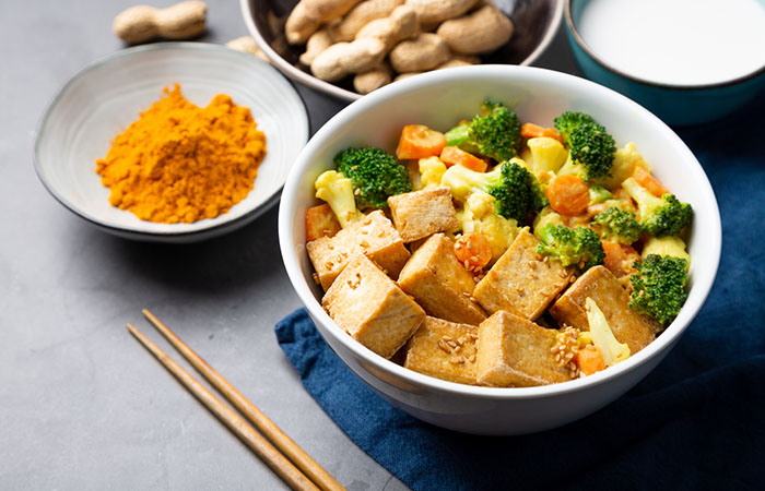 Tofu and vegetable stir-fry, the Optavia diet