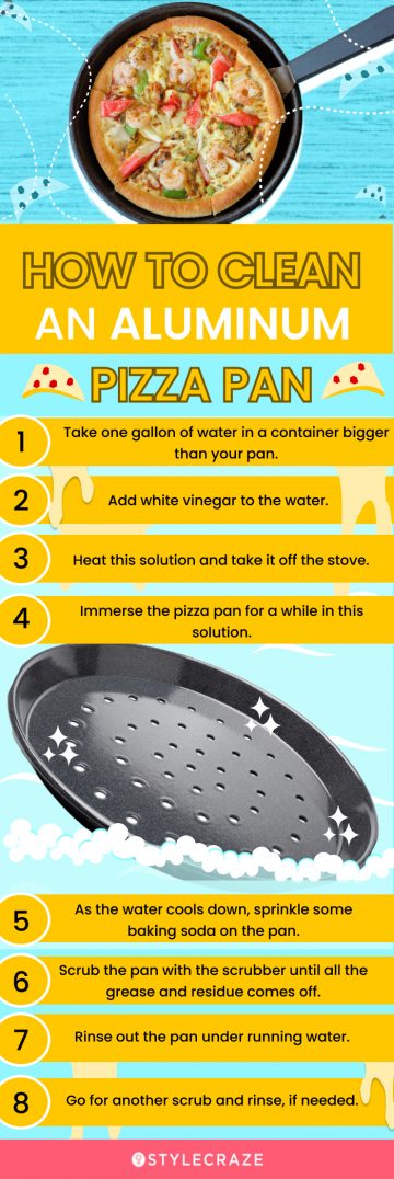 How To Clean An Aluminum Pizza Pan (infographic)