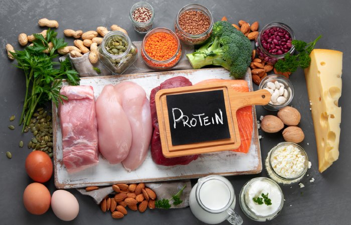 A protein-rich plate that is ideal before getting a tattoo