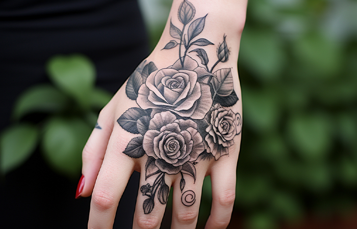 Tattoo of the day- Roses on... - Living Canvas Tattoo Art | Facebook
