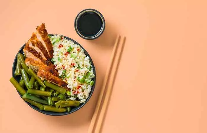Chicken and rice bowl