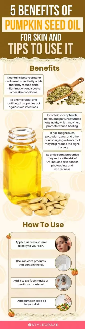 get clear skin with pumpkin seed oil (infographic)