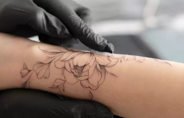 Getting a new tattoo inked