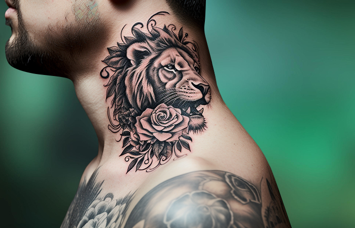 lion neck tattoos｜TikTok Search