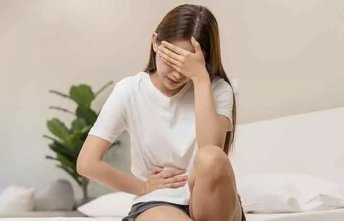 Woman dealing with interstitial cystitis