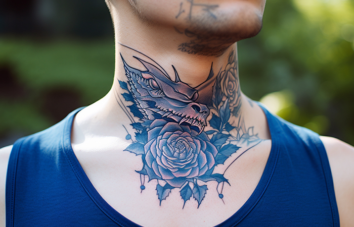 Pin by Melia on Baddie | Neck tattoos women, Dragon tattoo neck, Hand  tattoos for girls