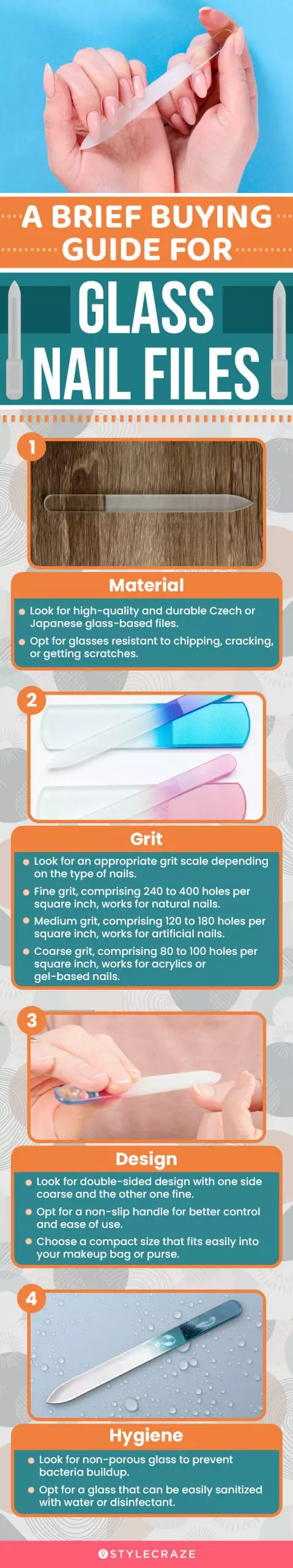 A Brief Buying Guide For Glass Nail Files (infographic)