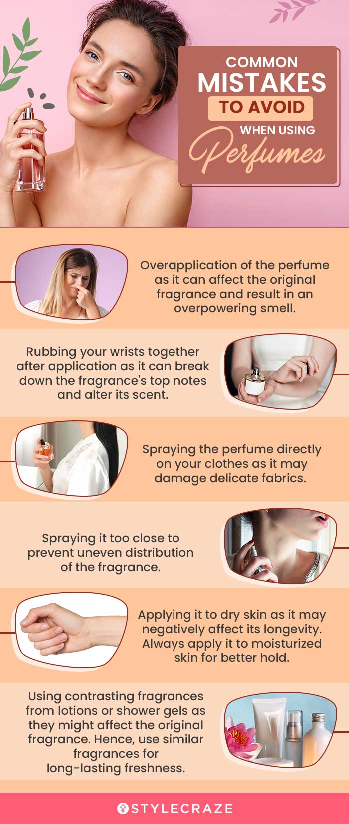 Common Mistakes To Avoid When Using Perfumes (infographic)