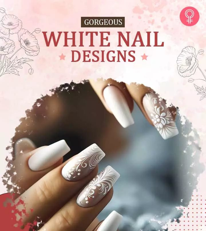 Gorgeous white nail designs