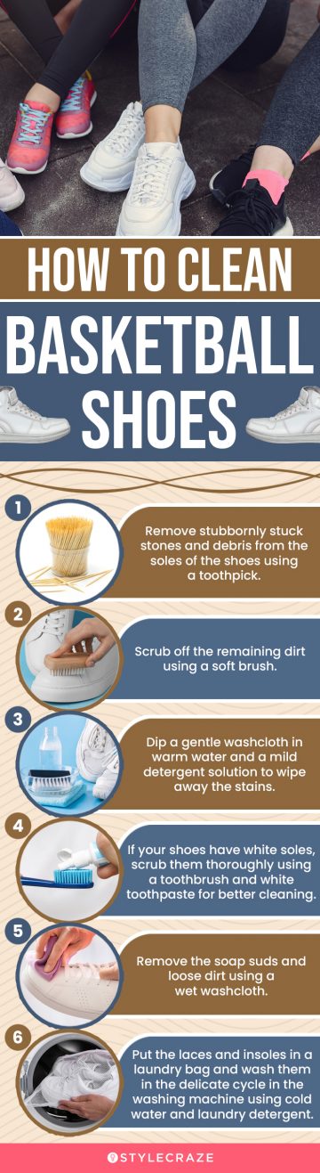 How To Clean Basketball Shoes(infographic)