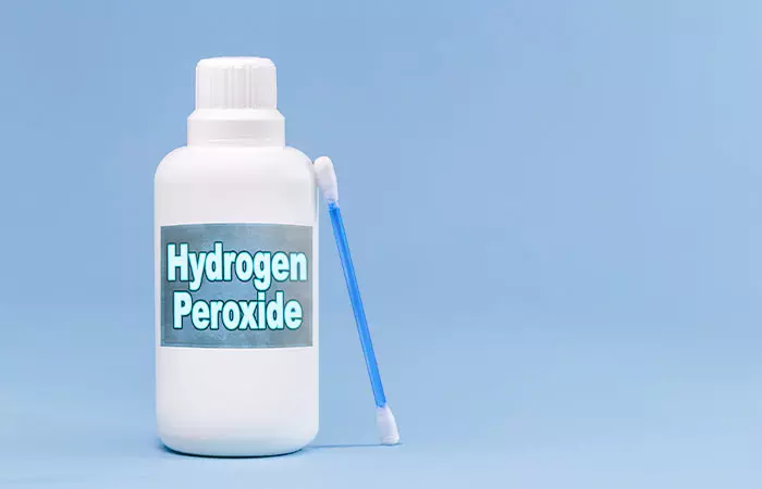 Hydrogen peroxide for tattoo ink stain removal from clothes
