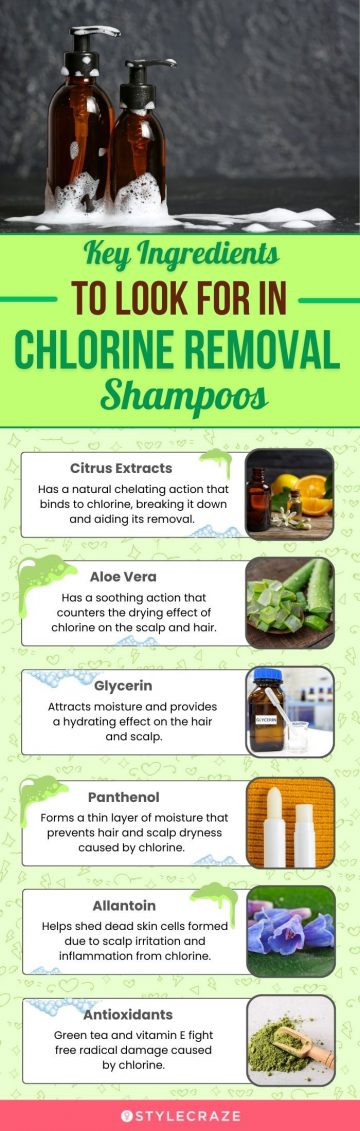 Key Ingredients To Look For In Chlorine Removal Shampoos (infographic)