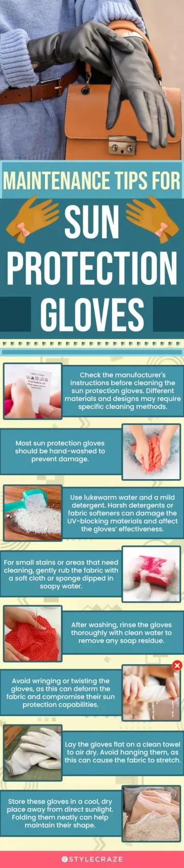 Maintenance Tips For Sun Protection Gloves(infographic)