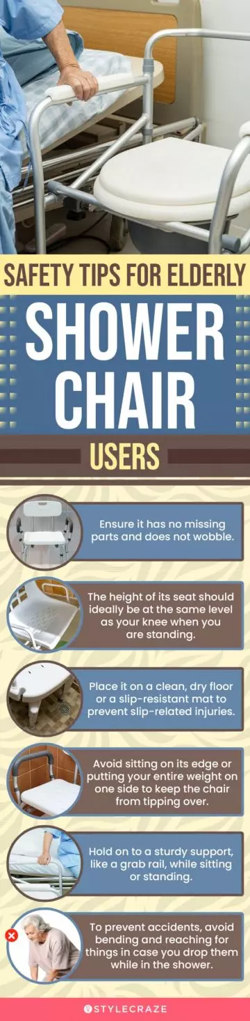 Safety Tips For Using A Shower Chair For The Elderly(infographic)