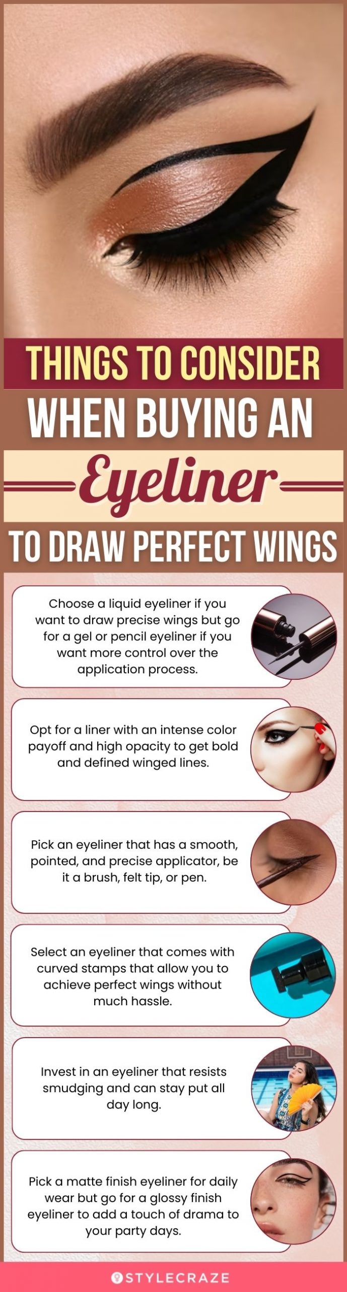 Things To Consider When Buying An Eyeliner To Draw Perfect Wings (infographic)