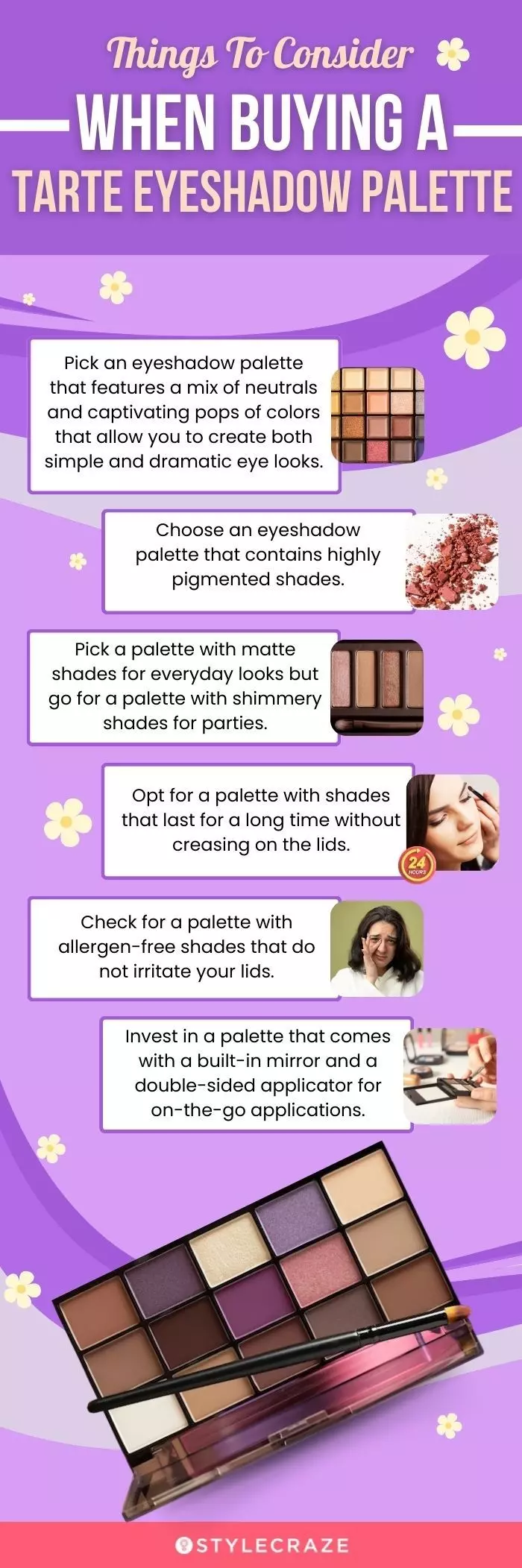 Things To Consider When Buying A Tarte Eyeshadow Palette (infographic)