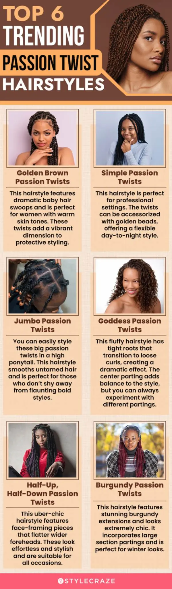 top 6 trending passion twist hairstyles