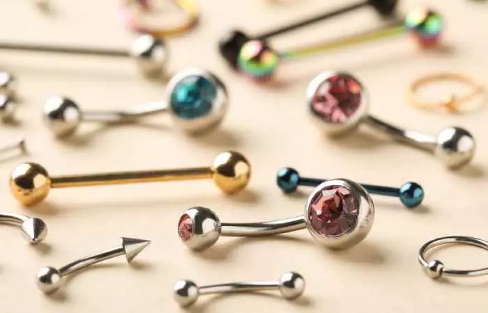 Belly button piercing jewelry