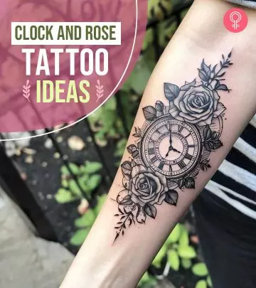 90 Amazing Clock And Rose Tattoo Ideas To Try Out