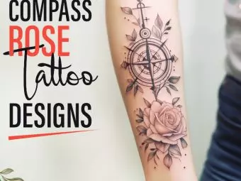 30 Compass Rose Tattoo Designs With Their Meanings