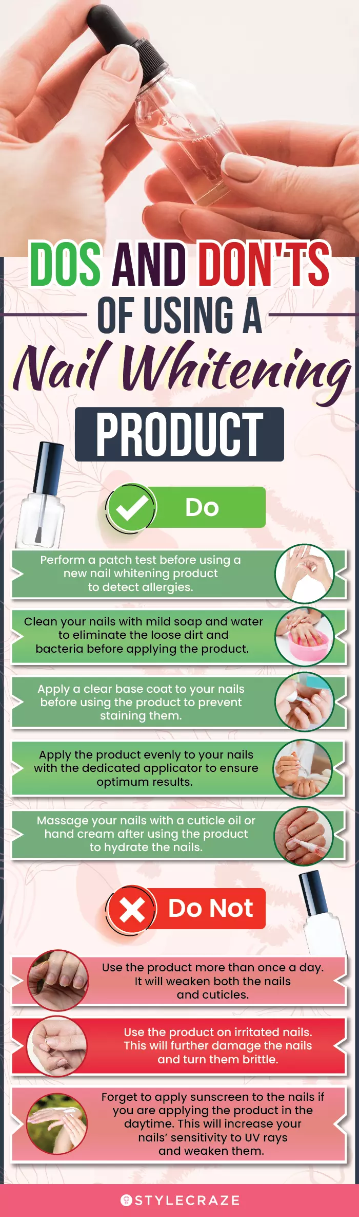 Dos And Don’ts Of Using A Nail Whitening Product (infographic)