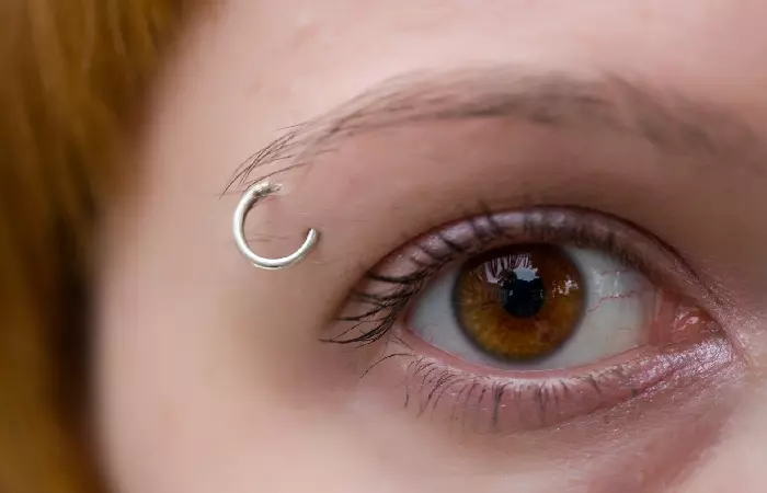Eyebrow piercing is one of the least painful piercings