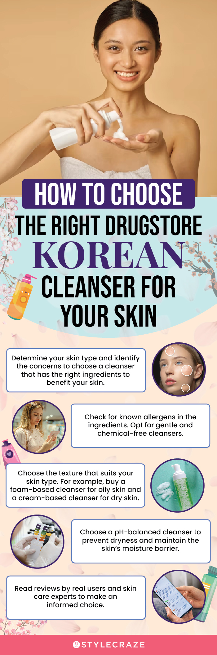 How To Choose The Right Drugstore Korean Cleanser (infographic)