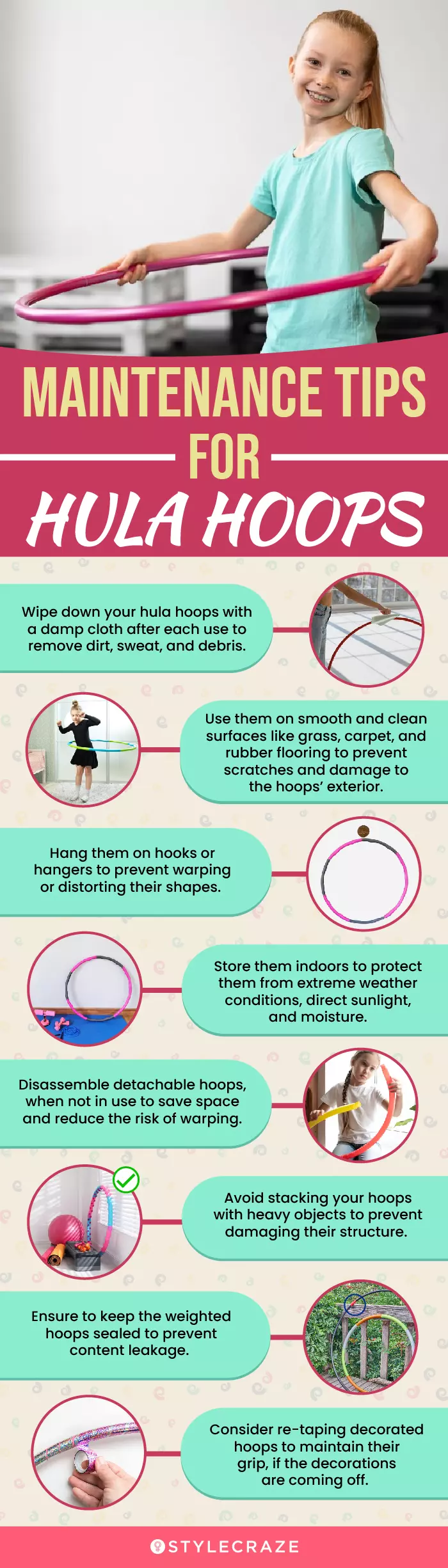 Hula Hoops: Care And Maintenance Tips (infographic)