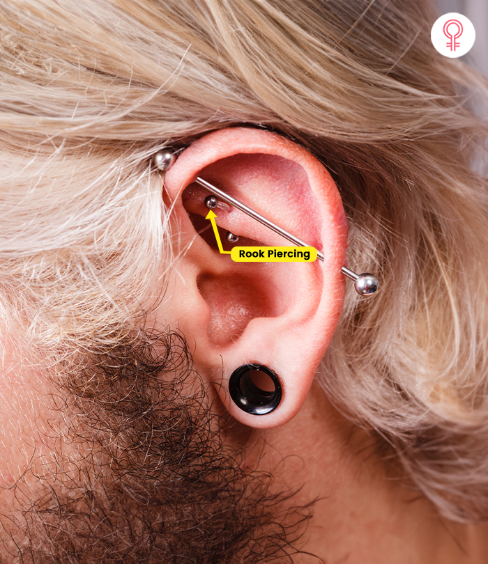 A rook piercing