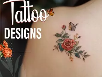 50 Best Rose & Butterfly Tattoo Designs With Their Meanings
