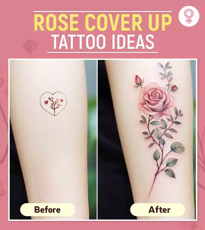 Rose cover up tattoo ideas