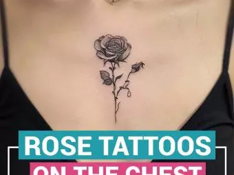 Top 50 Amazing Rose Tattoos On The Chest