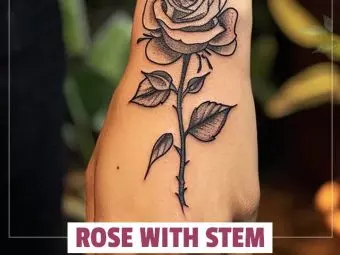 Top 65 Rose With Stem Tattoo Ideas