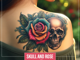 85 Skull And Roses Tattoo Design Ideas With Meanings