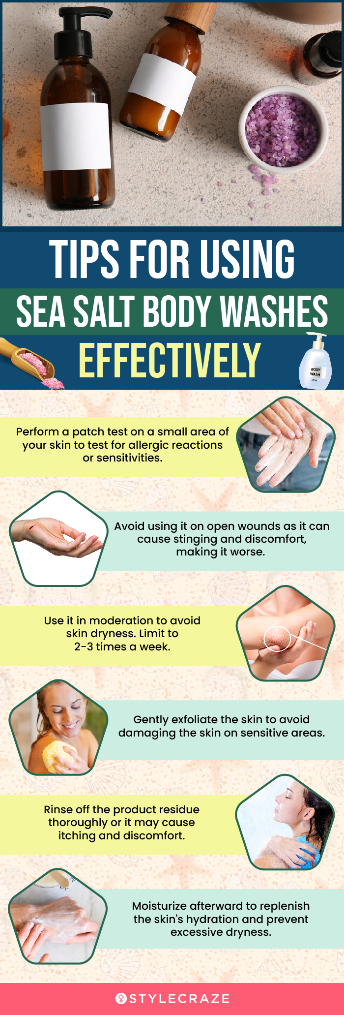 Tips For Using Sea Salt Body Washes Effectively (infographic)
