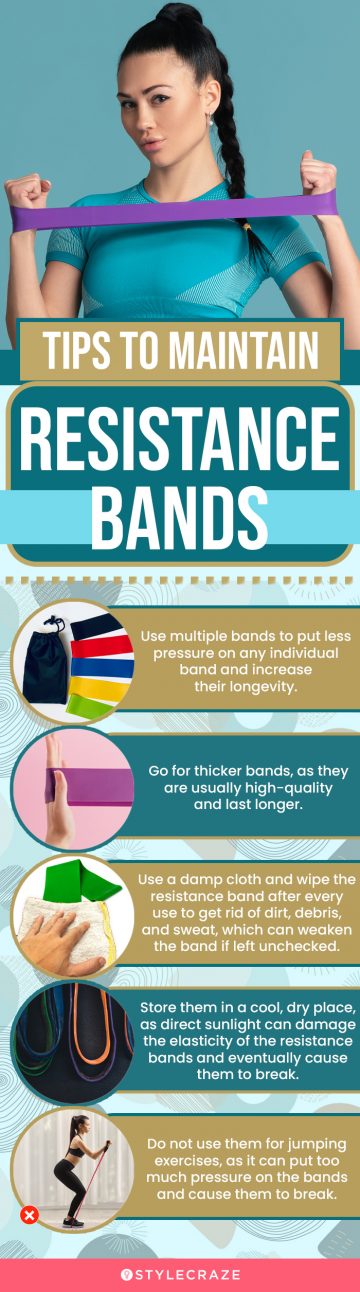 Tips To Maintain Resistance Bands (infographic)