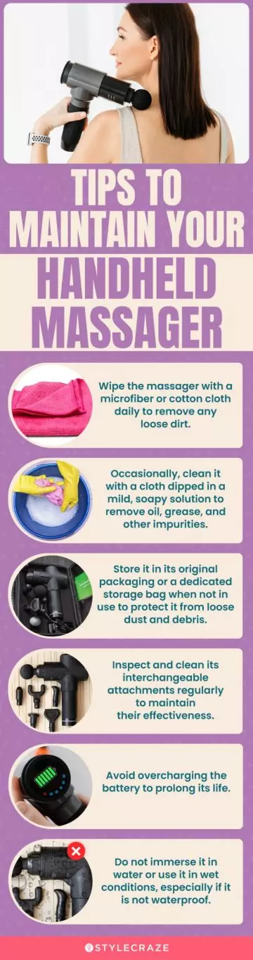 Tips To Maintain Your Handheld Massager (infographic)