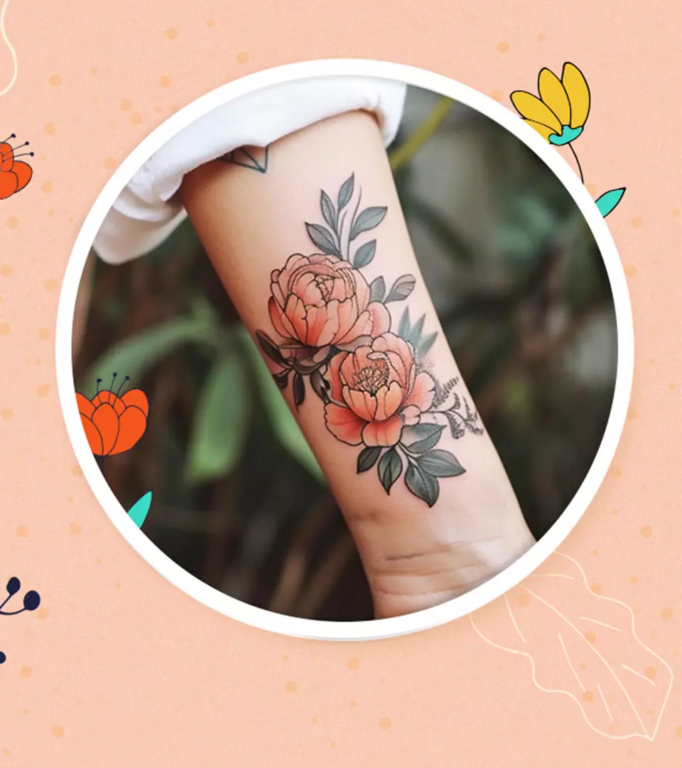 Top 100 Peony Flower Tattoo Designs And Their Meanings_image