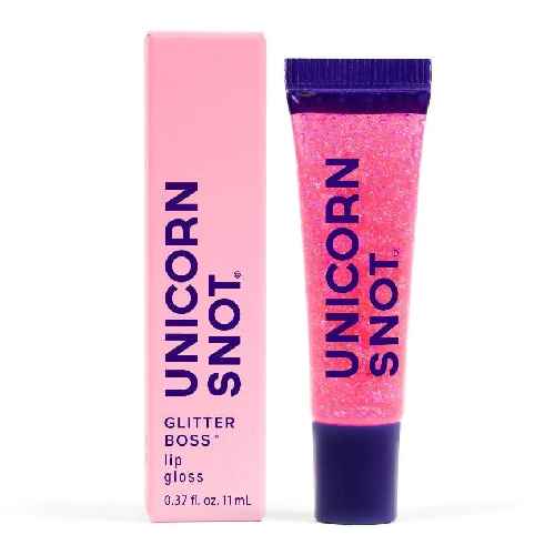 Unicorn Snot Holographic Glitter Lip Gloss - Pink